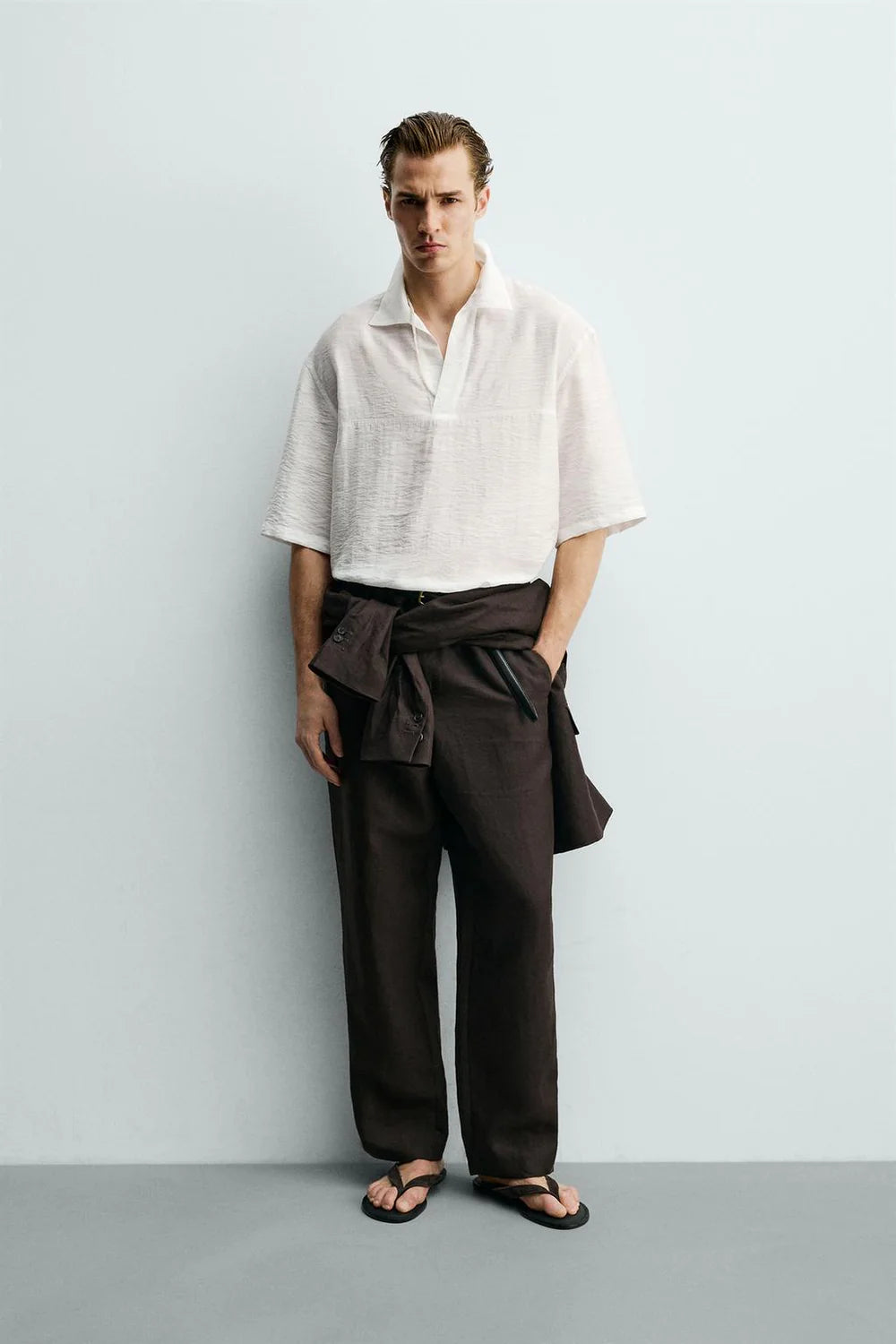 FLUID JACQUARD POLO SHIRT